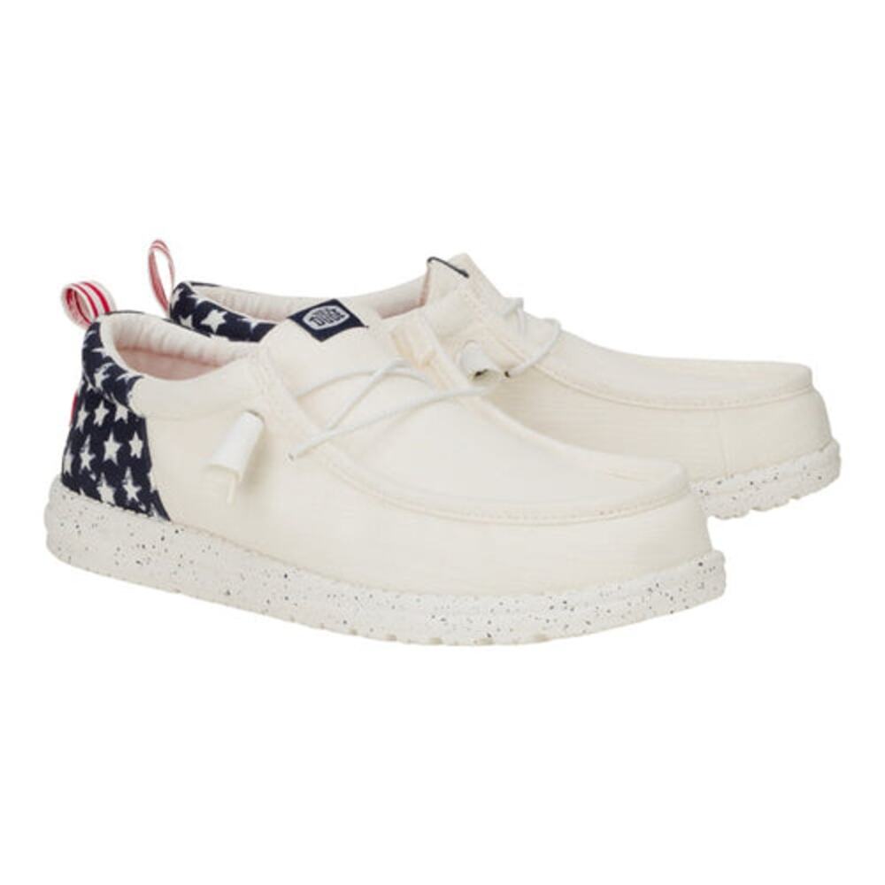 NWT Hey Dude Shoes Wally Funk Americana Stars in Red/White/Blue size 8